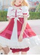 Strawberry Mousse Series Sweet Lolita Short Sleeve Dress Set