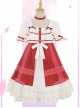 Strawberry Mousse Series Sweet Lolita Short Sleeve Dress Set