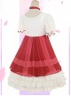 Strawberry Mousse Series Sweet Lolita Short Sleeve Dress Set