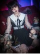 Night Lily Series Black Gothic Lolita Long Sleeve Dress
