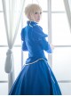 Fate/Grand Order Saber Series Lolita Blue Cosplay Long Sleeve Dress