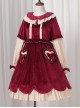 Autumn And Winter Black Or Red Elegant OP Classic Lolita Long Sleeve Dress