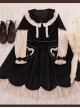 Autumn And Winter Black Or Red Elegant OP Classic Lolita Long Sleeve Dress