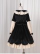 Autumn And Winter Black Or Red Elegant OP Classic Lolita Long Sleeve Dress