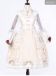 Classical Puppets Bear Series Embroidery OP Classic Lolita Long Sleeve Dress