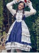 Classical Puppets Bear Series Embroidery OP Classic Lolita Long Sleeve Dress