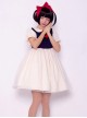 Snow White Cute Sweet Lolita Doll Collar Short Sleeve Dress