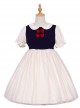 Snow White Cute Sweet Lolita Doll Collar Short Sleeve Dress