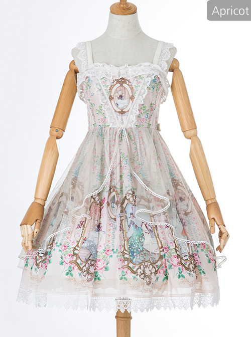 Rococo Dance Party Series JSK Classic Lolita Sling Dress