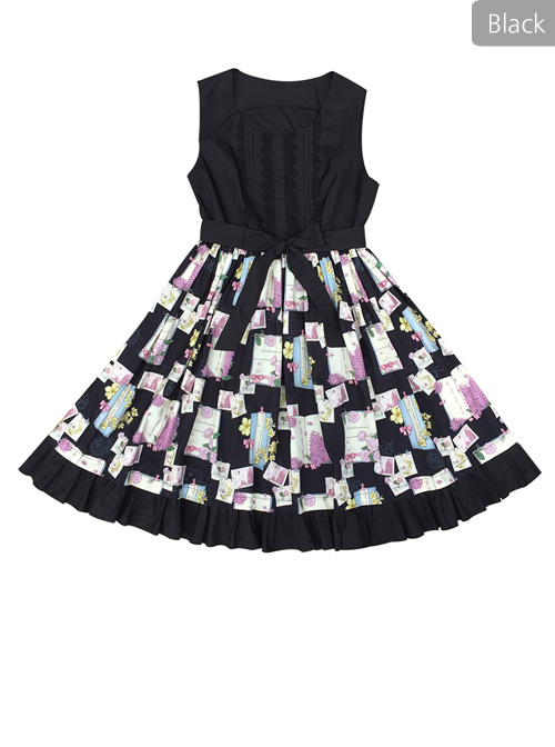 Springtime Hand Stick Series JSK Classic Lolita Sleeveless Dress