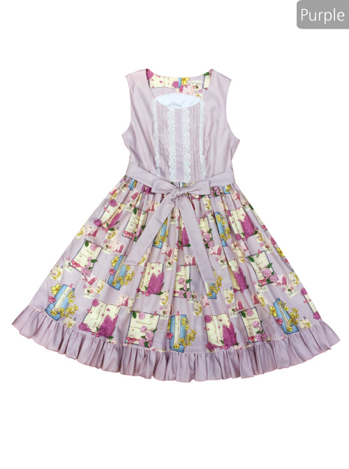 Springtime Hand Stick Series JSK Classic Lolita Sleeveless Dress