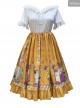 Springtime Hand Stick Series OP Printing Classic Lolita Short Sleeve Dress