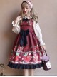 Strawberry Hug Series Bowknot Sweet Lolita Sling Dress