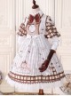 Fairy Tale Dessert Chefs Series Cute Bears Printing Sweet Lolita Off Shoulder Dress