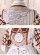 Fairy Tale Dessert Chefs Series Cute Bears Printing Sweet Lolita Off Shoulder Dress