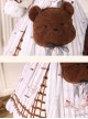 Fairy Tale Dessert Chefs Series Cute Bears Printing Sweet Lolita Off Shoulder Dress