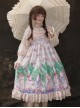 Little Rabbit Series JSK Rabbit Printing Ruffle Sweet Lolita Sling Dress