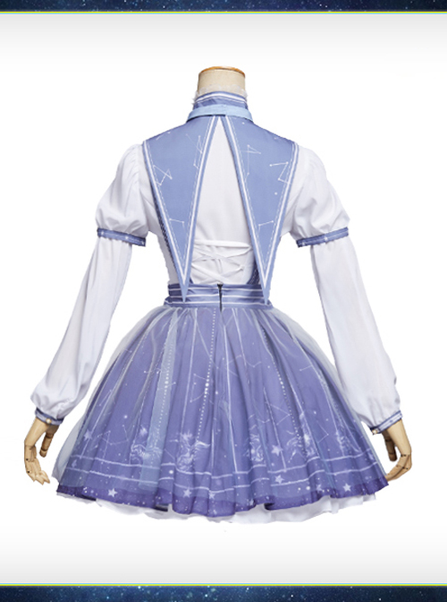 Miracle Nikki- Picking Stars Ancient Books Series Cosplay OP Classic Lolita Constellation Variable Short Sleeve Long Sleeve Dress