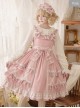 Crisp Crispy Cream Series JSK Pure Color Little High Waist Sweet Lolita Sling Dress