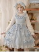 Crisp Crispy Cream Series JSK Pure Color Little High Waist Sweet Lolita Sling Dress