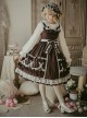 Crisp Crispy Cream Series JSK Pure Color Little High Waist Sweet Lolita Sling Dress