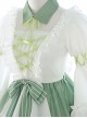 Green Light Forest Series OP Ruffle Classic Lolita Short Sleeve Dress