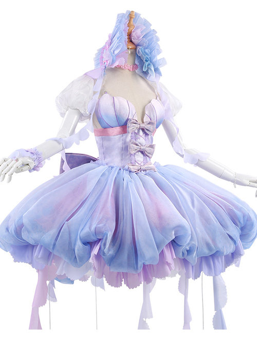 Cardcaptor Sakura Tomoyo Daidouji Costume Lolita Gradient Dress Set