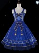 *Star Dream Magic Array* Series JSK Classic Lolita Blue Sling Dress