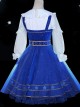 *Star Dream Magic Array* Series JSK Classic Lolita Blue Sling Dress