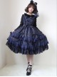 Bronzing Constellation Chiffon Bowknot Classic Lolita Sling Dress