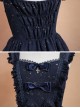 Bronzing Constellation Chiffon Bowknot Classic Lolita Sling Dress