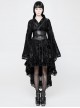 Black Flocking Printing Gothic Lolita Kimono Dress