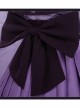 Butterfly Embroidery Cherry Blossoms Jacquard High Collar Classic Lolita Purple Kimono