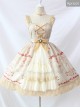 Alice Girl Lolita Chandelier Handle Lace Ruffled Open Jsk Sling Dress