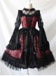 Alice Girl Lolita Chandelier Handle Lace Ruffled Open Jsk Sling Dress