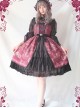 Alice Girl Lolita Chandelier Handle Lace Ruffled Open Jsk Sling Dress