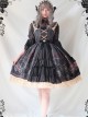 Alice Girl Lolita Chandelier Handle Lace Ruffled Open Jsk Sling Dress