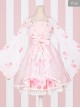 Goldfish Sakura Princess Embroidery Sweet Lolita Long Sleeve Dress