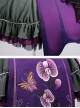 Phalaenopsis Embroidery Purple Chinese Style Classic Lolita Sleeveless Dress