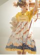 Cute Hamster Printing Yellow JSK Sweet Lolita Sling Dress