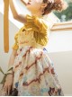 Cute Hamster Printing Yellow JSK Sweet Lolita Sling Dress