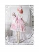 November's ode Series OP Cute Printing Sweet Lolita Trumpet Sleeve Dress