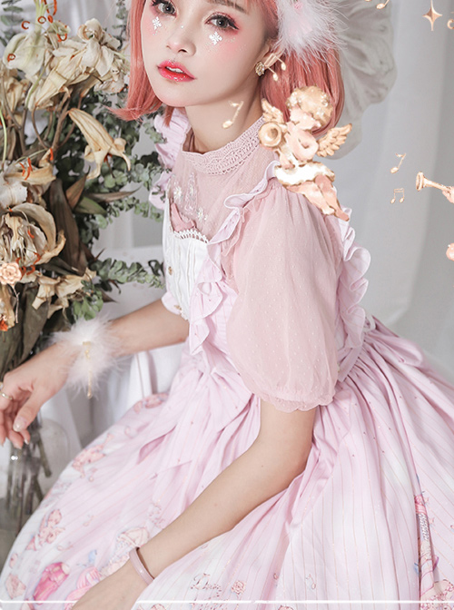 November's ode Series JSK Cute Printing Sweet Lolita Sling Dress