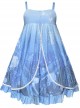 Ocean Series Whale And Jellyfish Printing Classic Lolita Blue Sling Dress