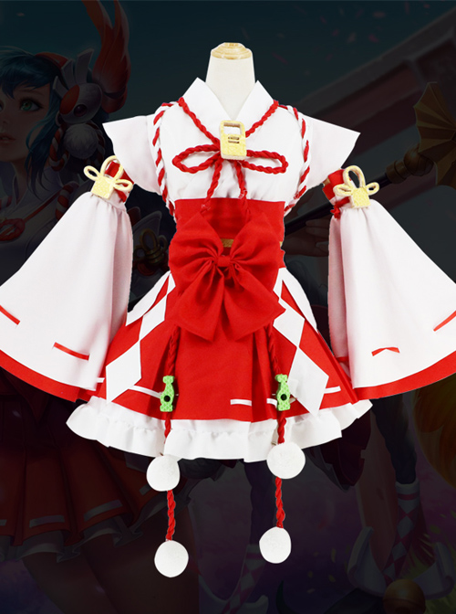 Game Character Cosplay Costumes Sweet Lolita Improved Kimono