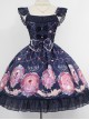 Beauty And Beast Series Printing Classic Lolita Sling Dress