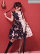 Magic Tea Party Chocolate Rabbit Series Printing Chinese Style Sweet Lolita Sling Dress