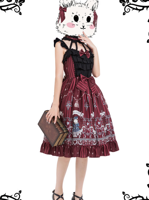 Magic Tea Party Rose Knight Series Classic Lolita Sling Dress