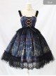 Chandelier Series Ruffle Bowknot Normal Hem Sweet Lolita Lace Sling Dress