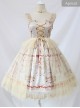 Chandelier Series Ruffle Bowknot Normal Hem Sweet Lolita Lace Sling Dress